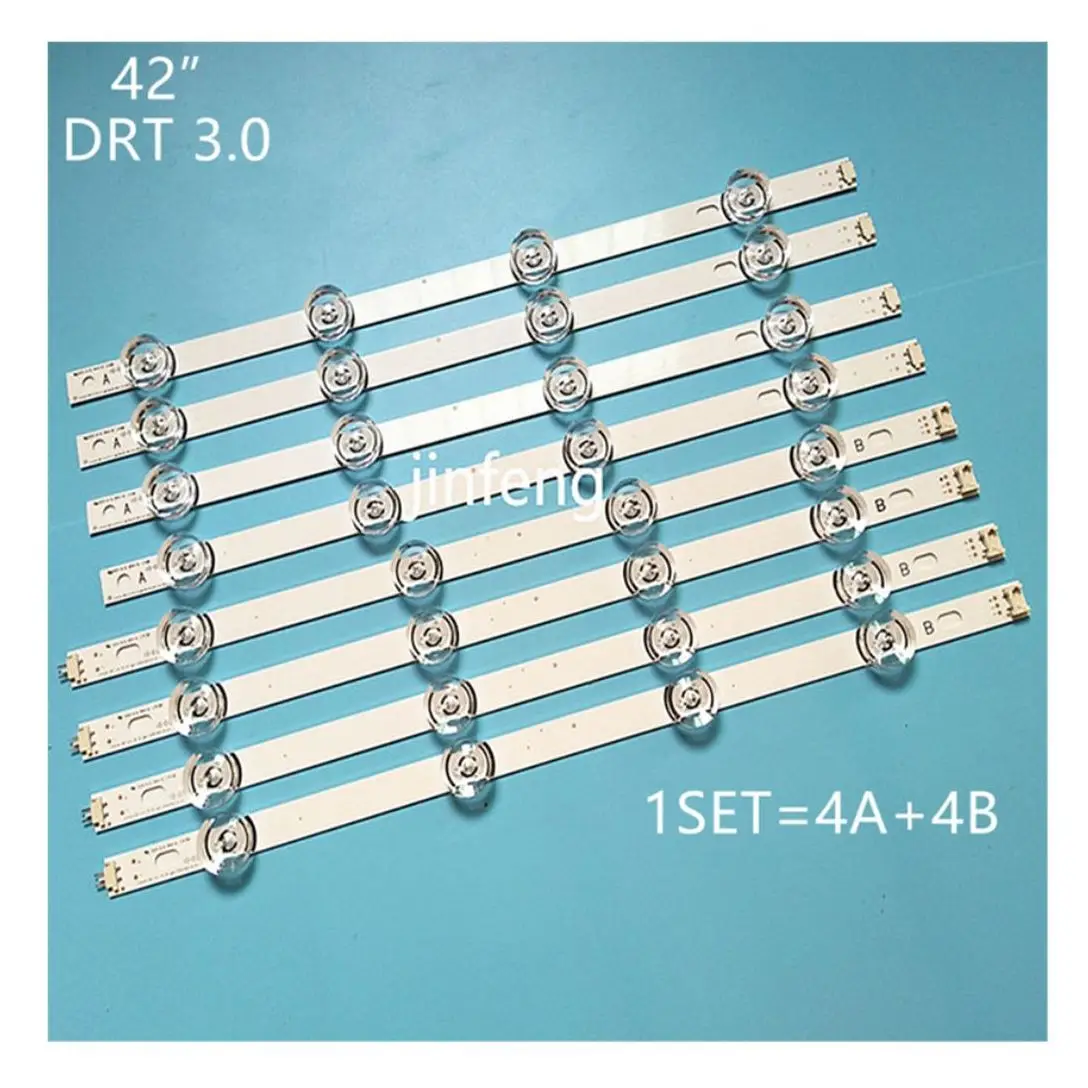 

100%New Full Backlight LED strips for LC420DUE LG TV LG42LB580V INNOTEK DRT 3.0 42"-A/B Type 6916L 1709B 1710B 1957E 1956A