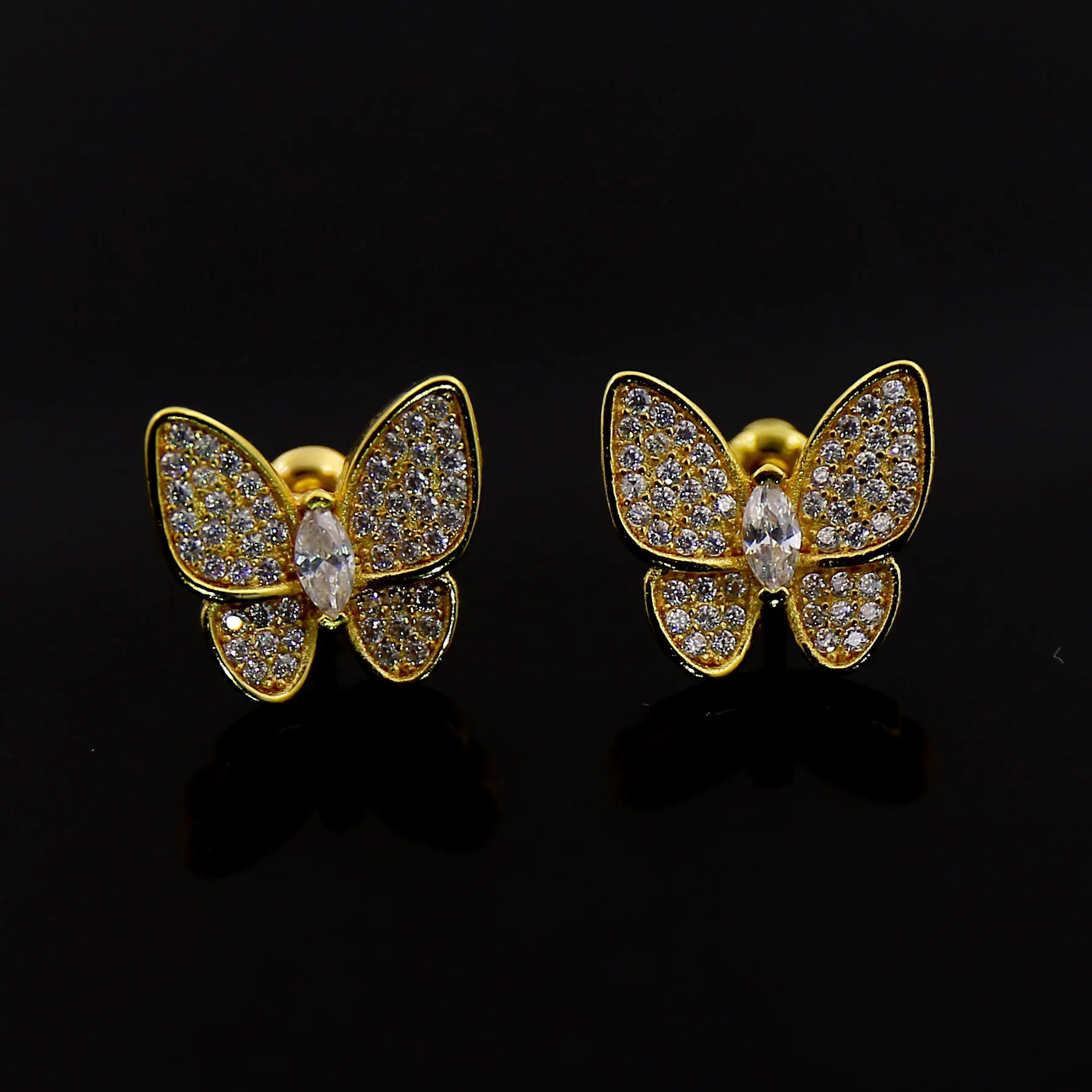 Butterfly Full Zircon Earrings