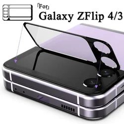 Premium Tempered Glass Camera Lens Protector Film - Clear Finish for 3 piece (For Galaxy Z Flip 3)