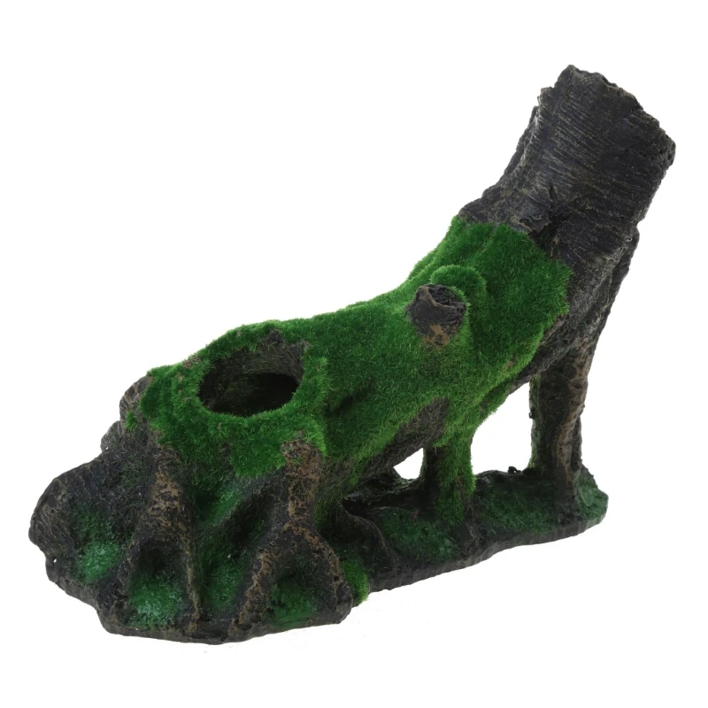 Moss Roots Aquarium Fish Tank Landscaping Decoration Vintage Home Resin Hideaway Shrimp Breeding Hiding Cave Shelter