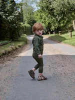 Clearance sale AS AW25 Retro green denim collection 100% cotton high quality brand denim fabric kids family matching clothes - Image 2