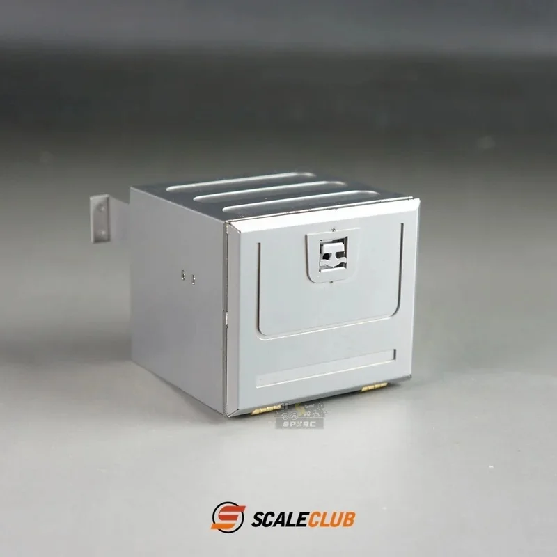 

Scaleclub Model 1/14 For Regal Volvo Upgrade Metal Toolbox For Tamiya Scania 770S MAN Benz Volvo RC Trailer Tipper Car Diy Part