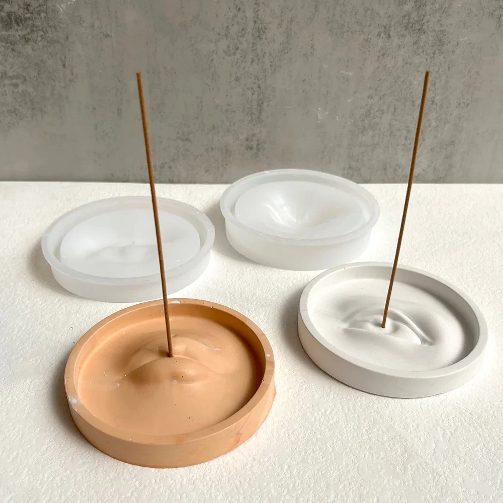 Concrete Incense Sticks Base Silicone Mold DIY Handmade Epoxy Resin Plaster Sun Star Incense Holder Mould Home Craft supplies silicone mold