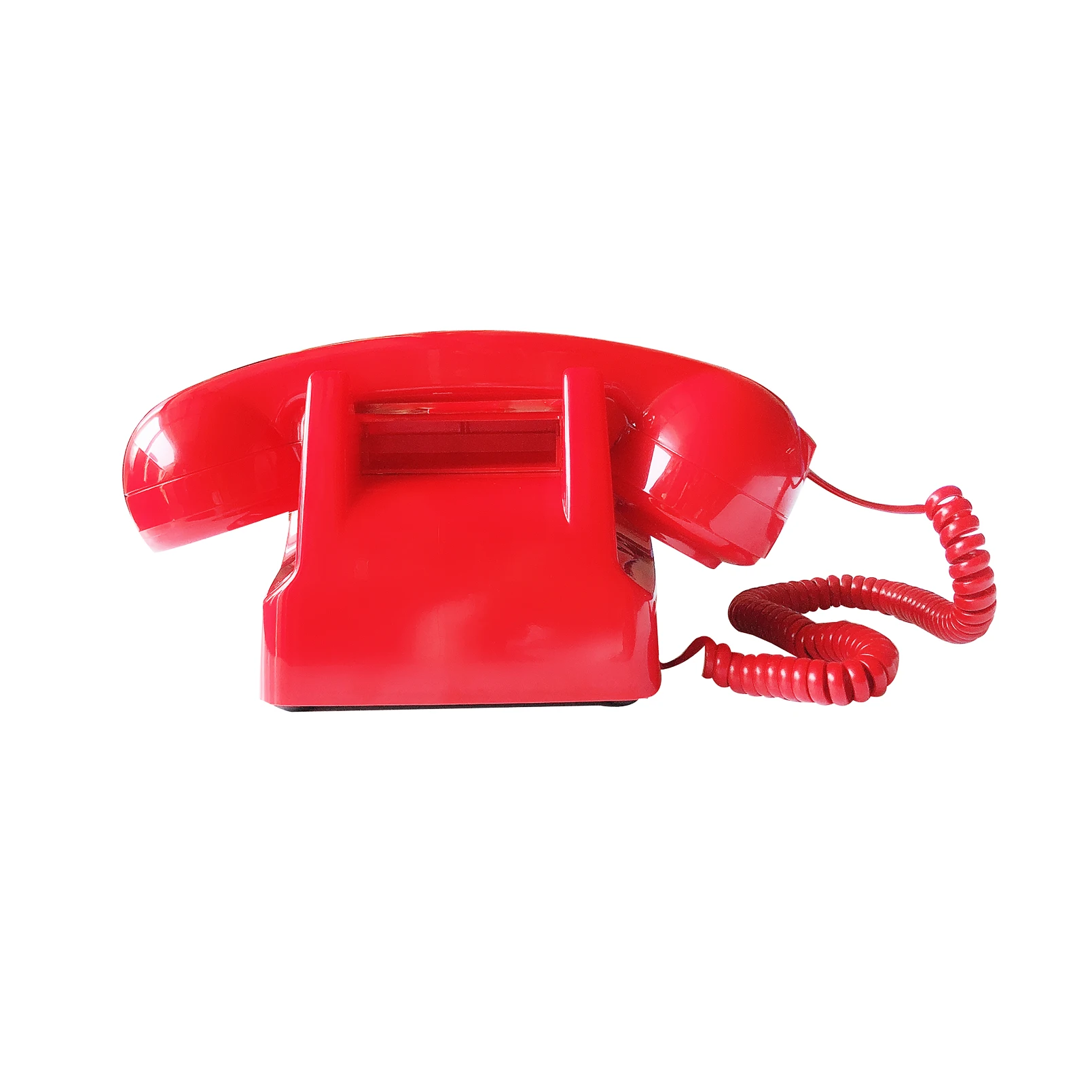 Telefono Fisso Vintage Rosso Con Filo - Telefono Retrò Per
