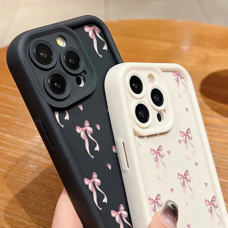 Pink Bow Printed Phone Case