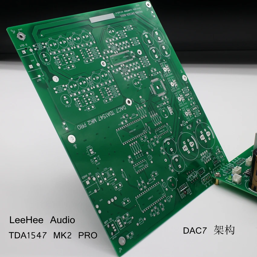 

LeeHee new design DAC7 architecture TDA1547 MK2 PRO fever DAC decoder circuit board with resistance