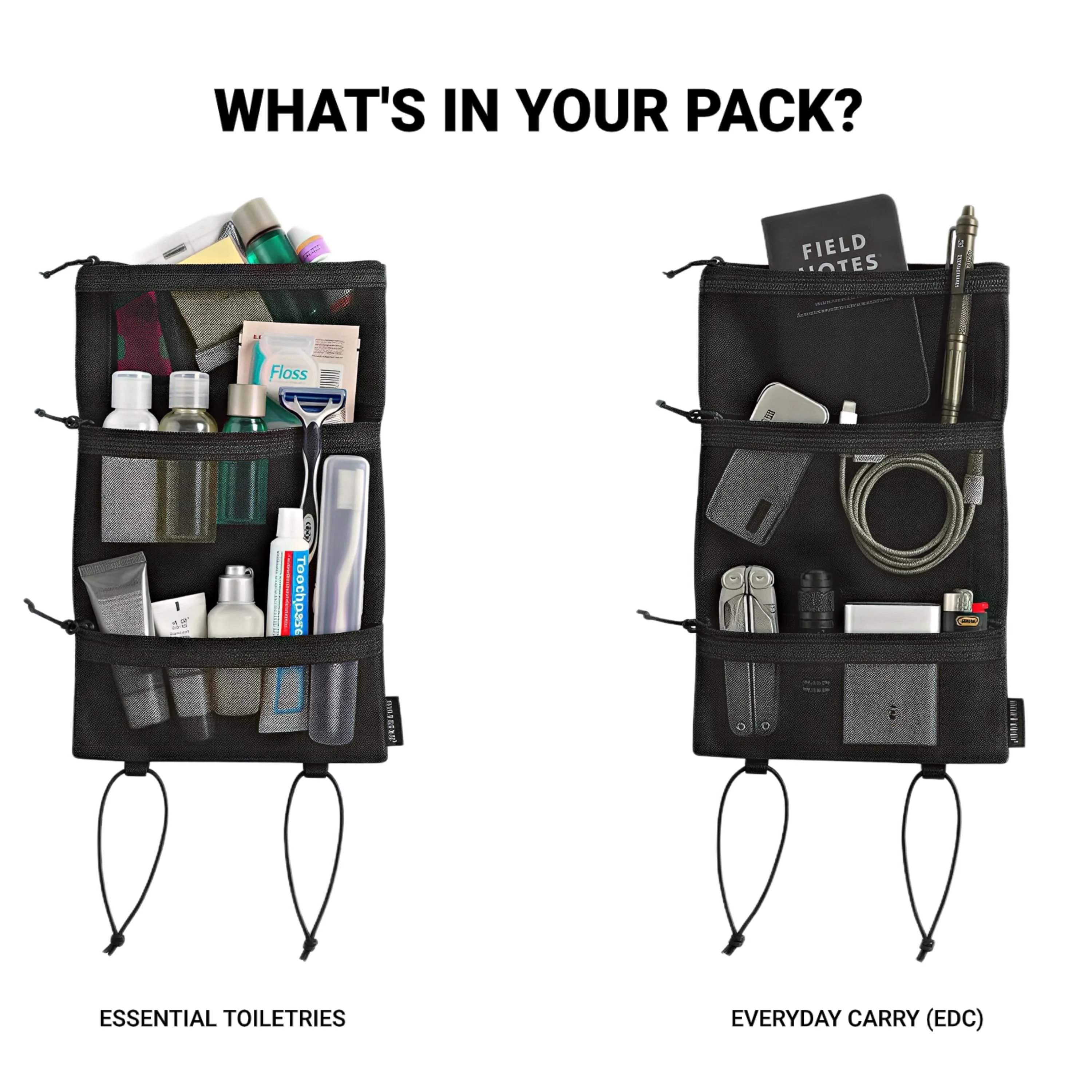 HODRGEAR 초경량 세면도구 정리함 잡화 파우치 UHMWPE 그리드스탑 |   YKK |   하이킹 & EDC 수납 UL GEAR 아웃도어 하이킹 장비