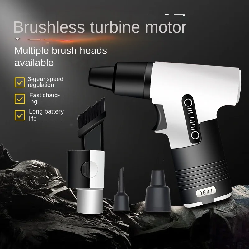 Leaf Blower 130,000 Handheld Turbo Fan Violent Powerful Fast Charging Portable High Speed Hair Dryer Fan 송풍기 대포송풍기 송풍기 대포 무선 송풍기 3