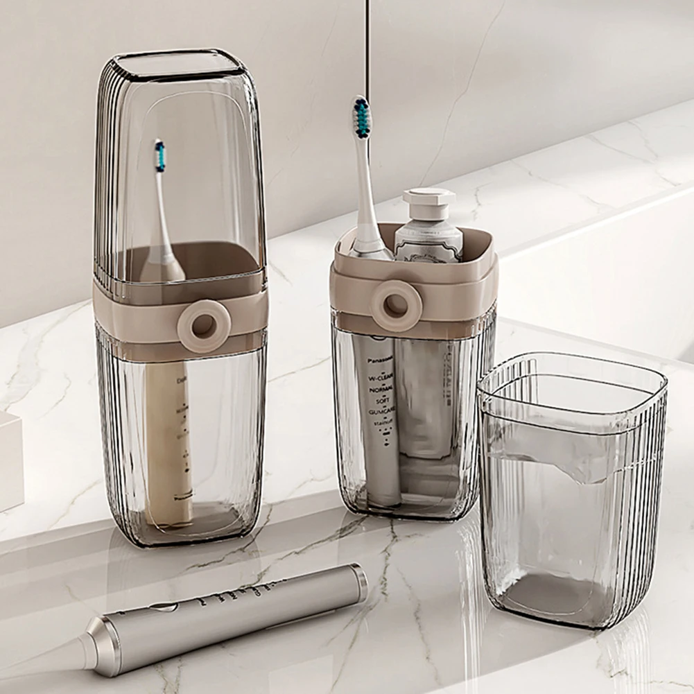 Portable Holder Multifunctional Case And Carrier Toothbrush Containers For Bathroom Business Trip_voghion.com