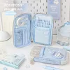 MINKYS Candy Color Big Capacity Pencil Case Pen Storage Bag Pencilcase Pencil Punch Storage Bag Kids Gift Stationery Supplies 3