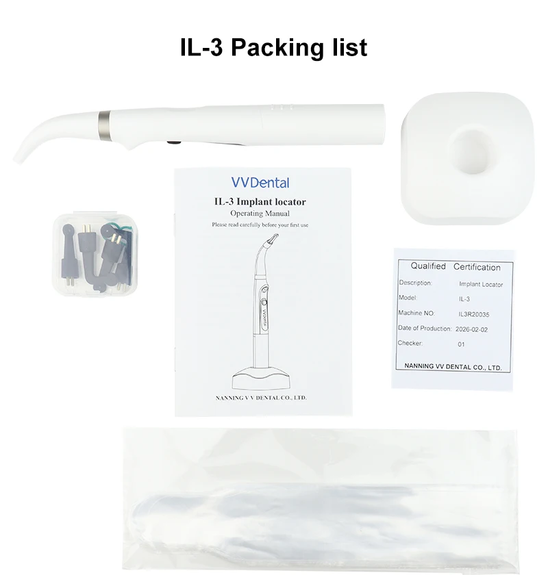 Dental-Implantat-Lokator 360 ° Drehbarer Sensor-Lokalisierungs-Detektor 3-in-1 für die Zahnmedizin mit 4 tragbaren Sensoren zur Lokalisierung – Detail 17