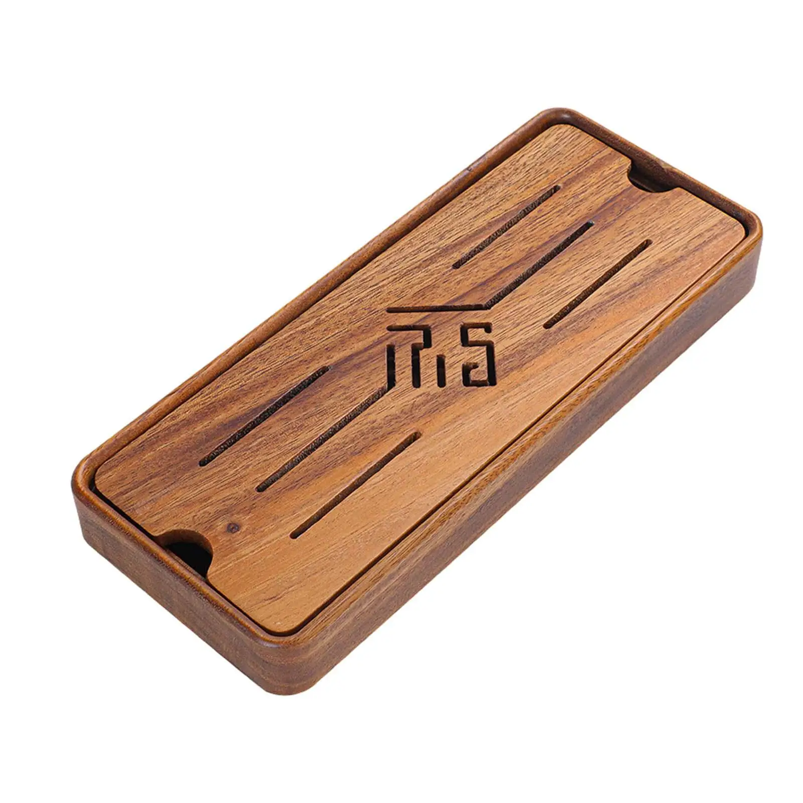 Wood Tea Tray Tea Room Drainage Type Plate with Water Storage Box Solid Wood Simple Chinese Tea Tray Chinese Tea Tray