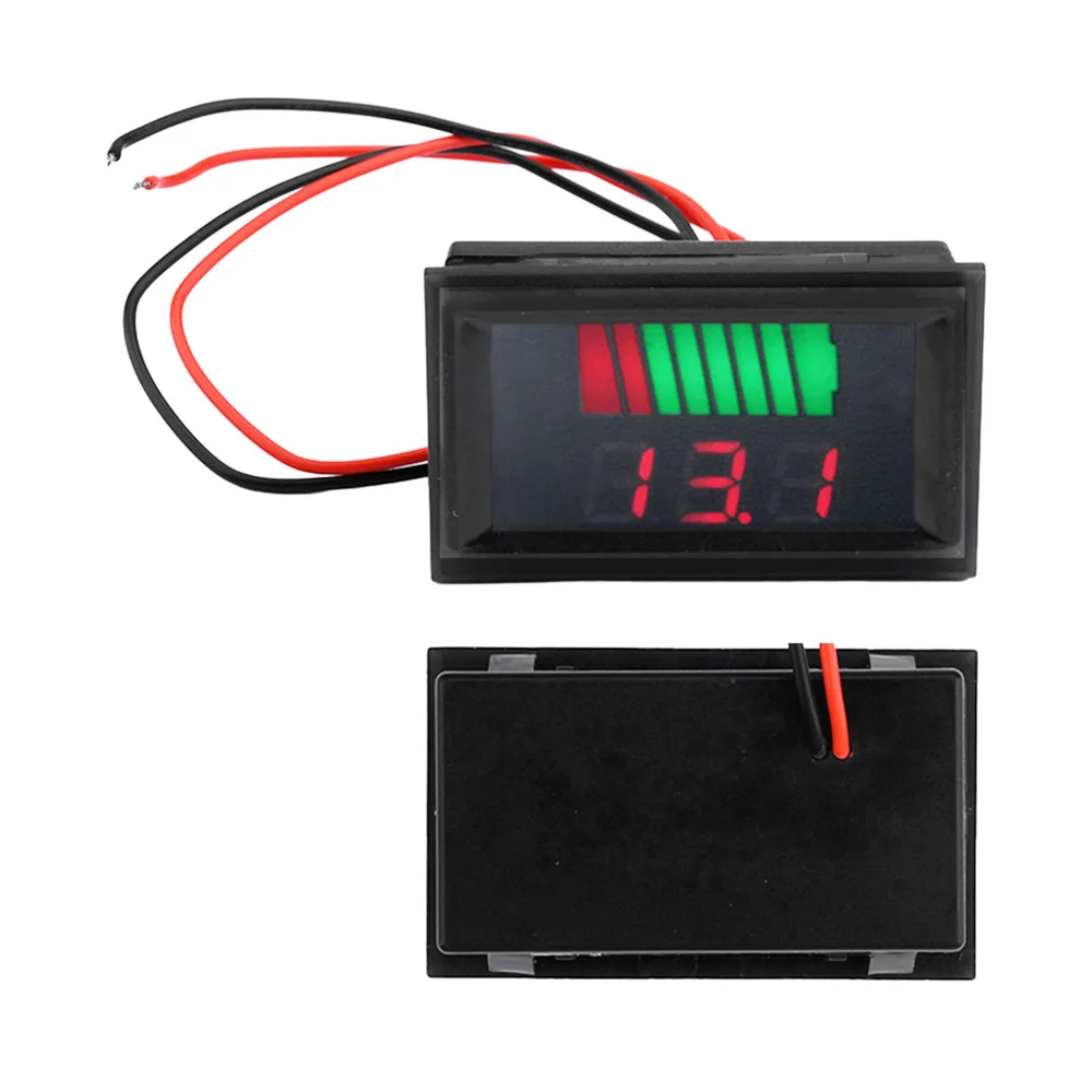 DC 12-72V LCD Digital Electricity Meter Battery Capacity Indicator for ...