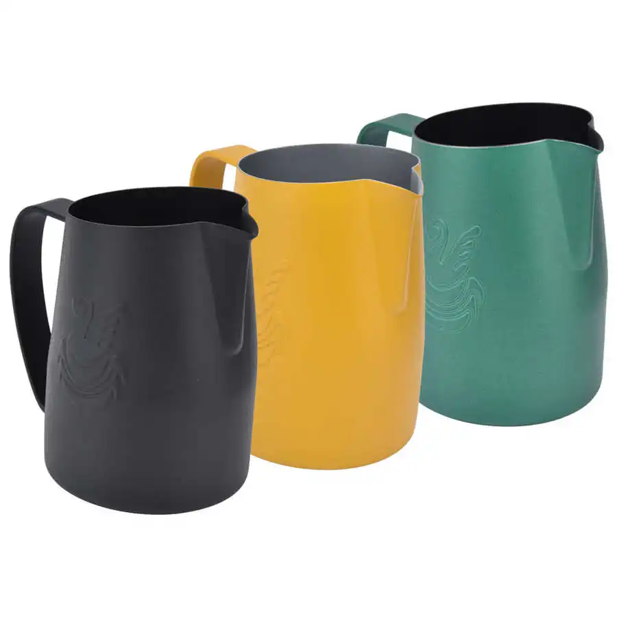 Milk Frother Jug Milk Frothing Jug 450ml Stainless Steel Milk Jug Coffee Frothing Pitcher Coffee Craft Latte Cappuccino Milk Cream Cup