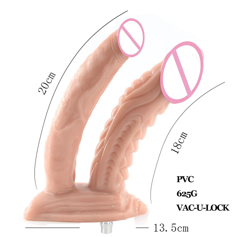 Small Order FREDORCH Premium Sex machine Attachment VAC-U-Lock Dildos Suction Cup Sex Love machine for woman Sex products Double BIG Dildo S11061caa79374578a8eaaee2180d5280B