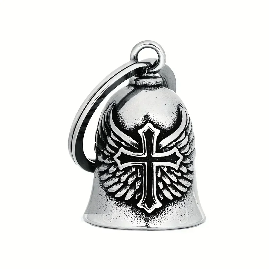 Lion King Pendant and Keychain with Uniquely Carved Bell - Retro Design