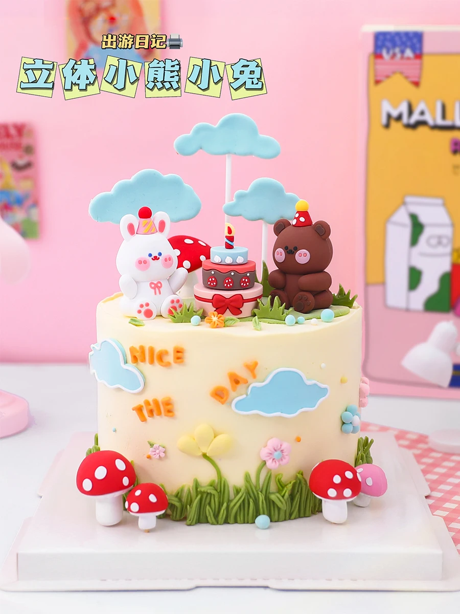 Tema do circo Decorações de Bolo Palhaço Colorido, 1 Ano, Decoração de  Feliz Aniversário, Desenhos Animados, Baby Shower Party Supplies, Novo -  AliExpress