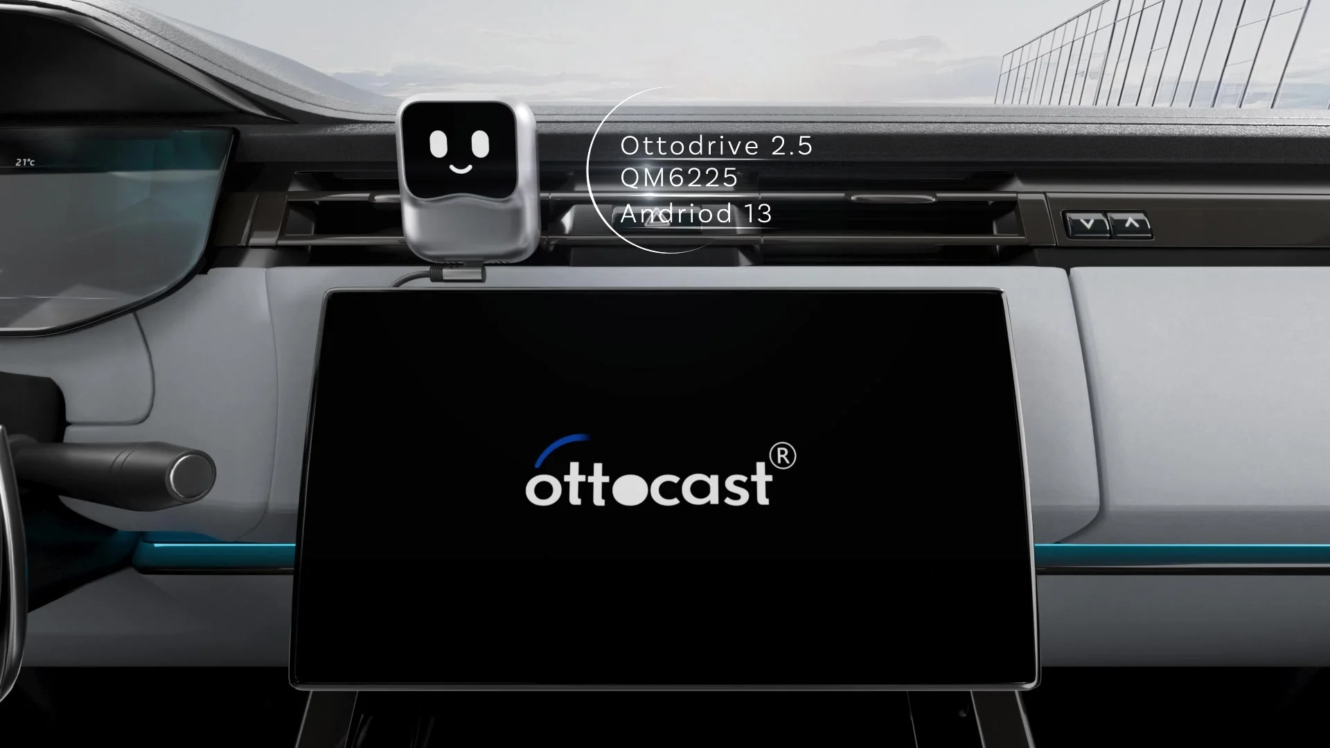 OTTOCAST Nano AI BOX Wirelss Carplay Android Auto AdaPter Android