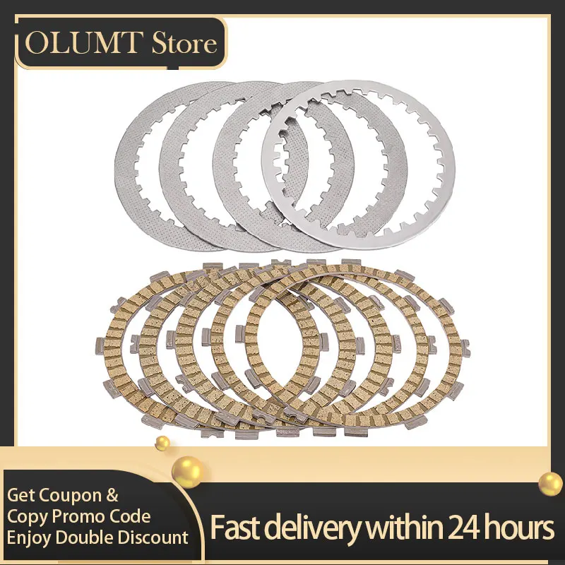 

Motorcycle Engine Accessories Clutch Plates & Steel Friction Disc Kit For Kawasaki EX250 Ninja 250 250R