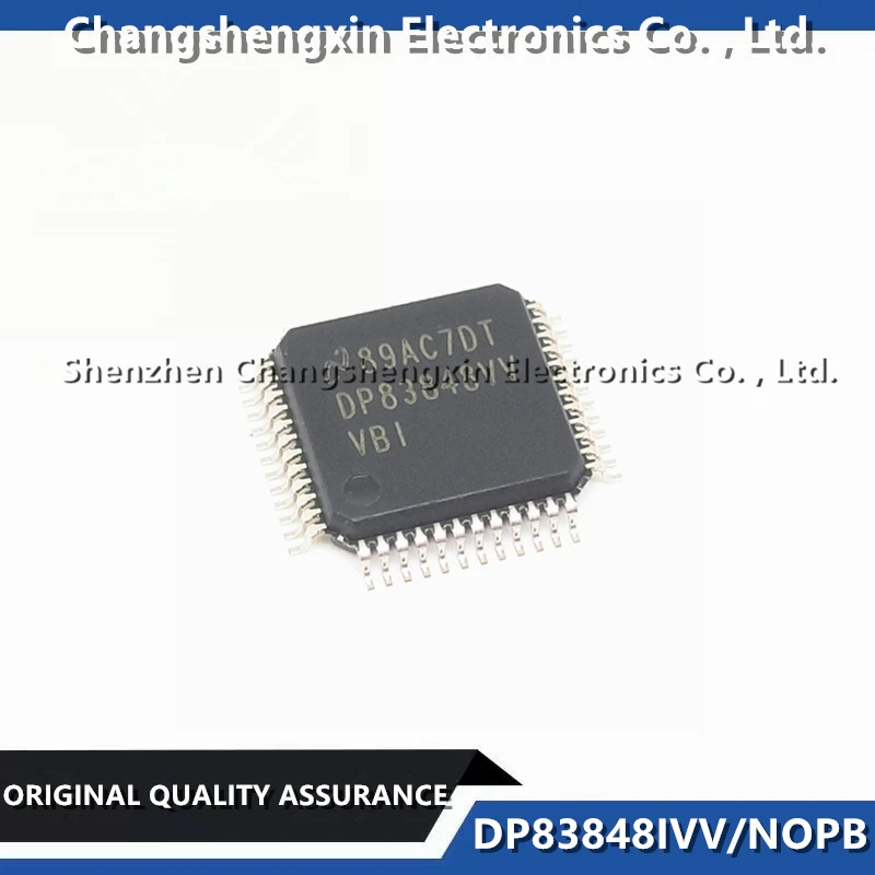 10PCS New Original DP83848IVV DP83848IVVX/NOPB 1/1 Transceiver Ethernet 48-LQFP Interface Drivers Receivers Transceivers