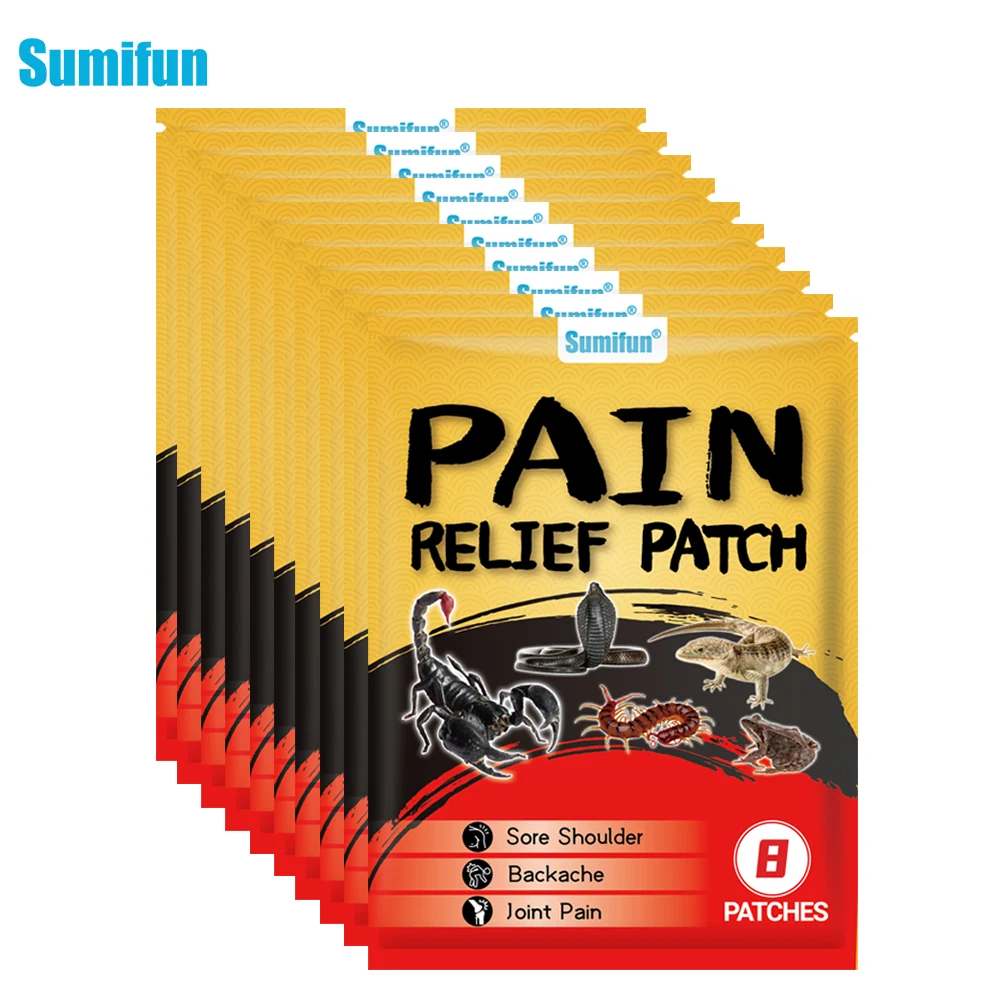 

8/40/80Pcs Sumifun Snake Venom Pain Relief Patch Arthritis Rheumatoid Analgesia Joint Muscle Sprain Ache Medical Health Sticker