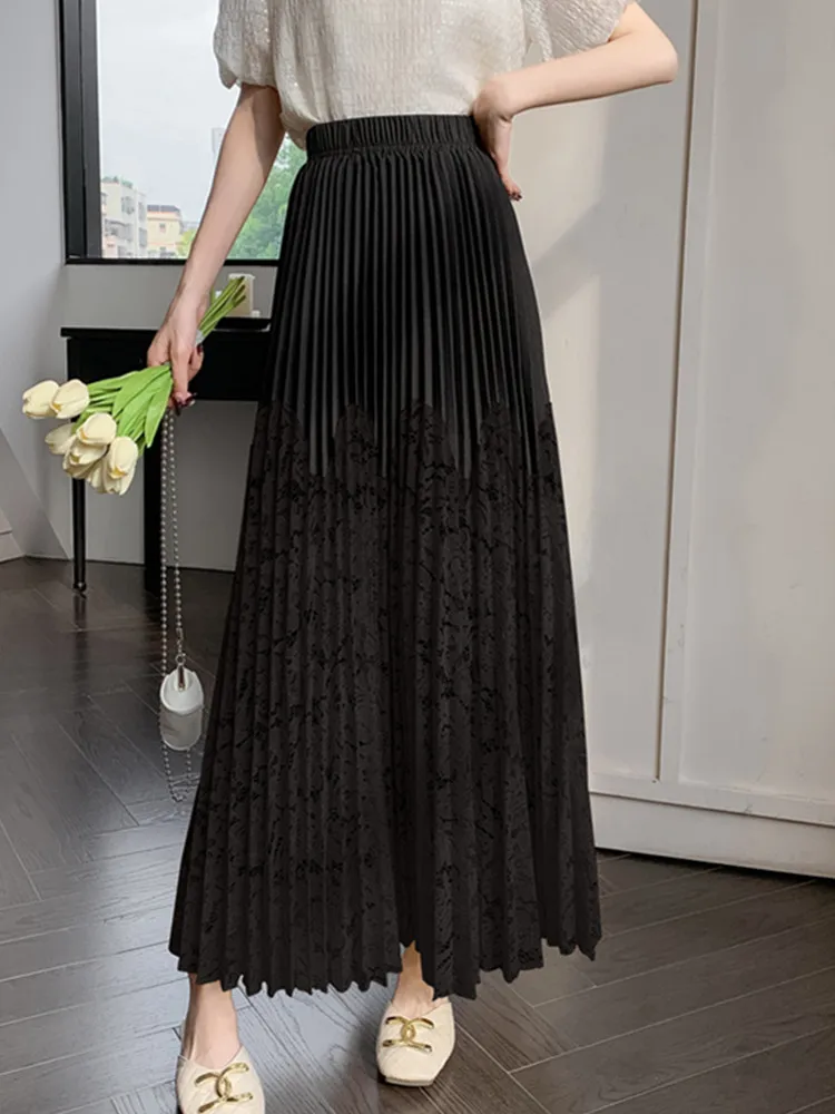 [OHESHIO] PLEATED LAYERED SKIRT ★人気★ Amazon.com: SHENHE Women's High Waisted A Line Maxi Pleated