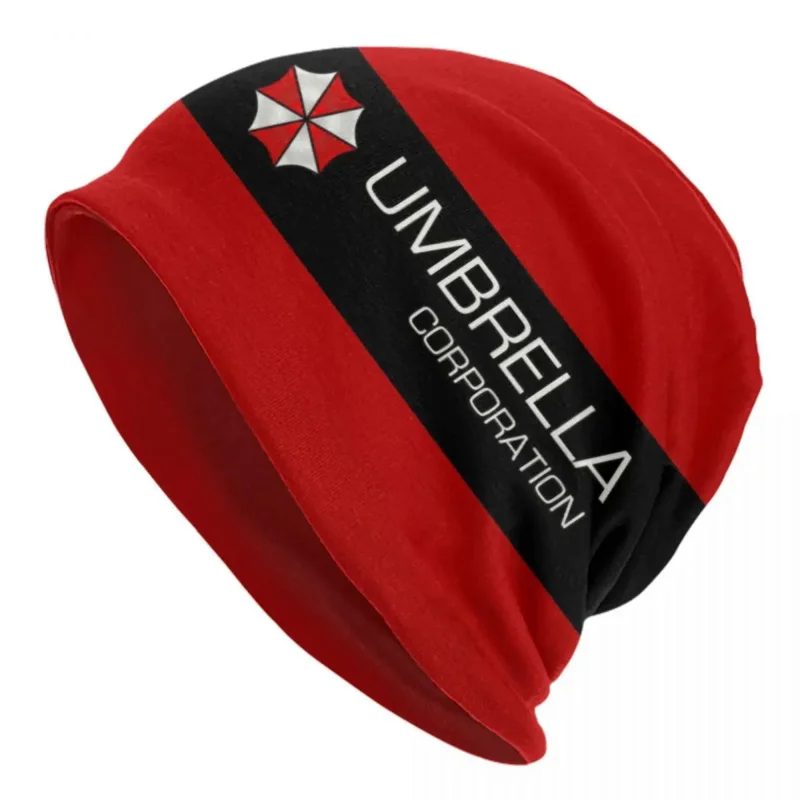 

Video Game Cosplay Umbrellas Corporation Skullies Beanies Caps Cool Winter Warm Men Women Knitting Hat Adult Unisex Bonnet Hats