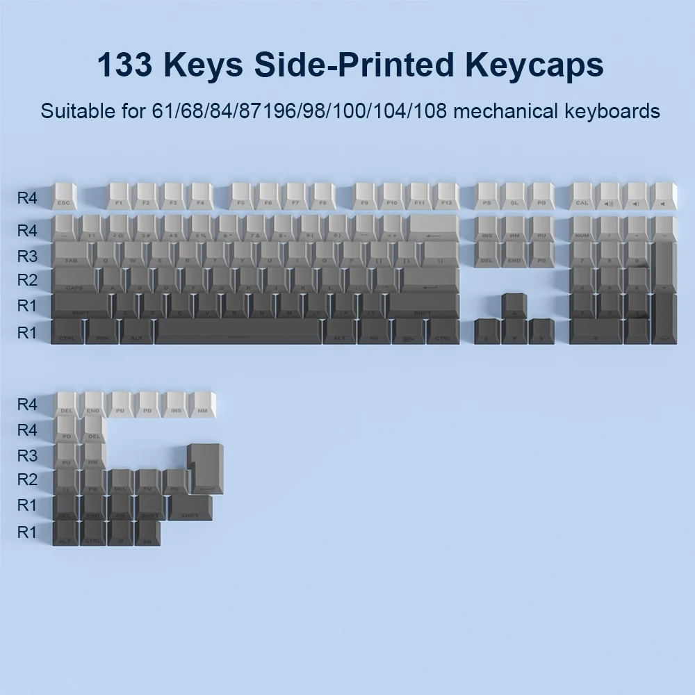  Ű Űĸ PBT Űĸ, ü ,  ȭ   ׶̼ ׷, 133 Ű