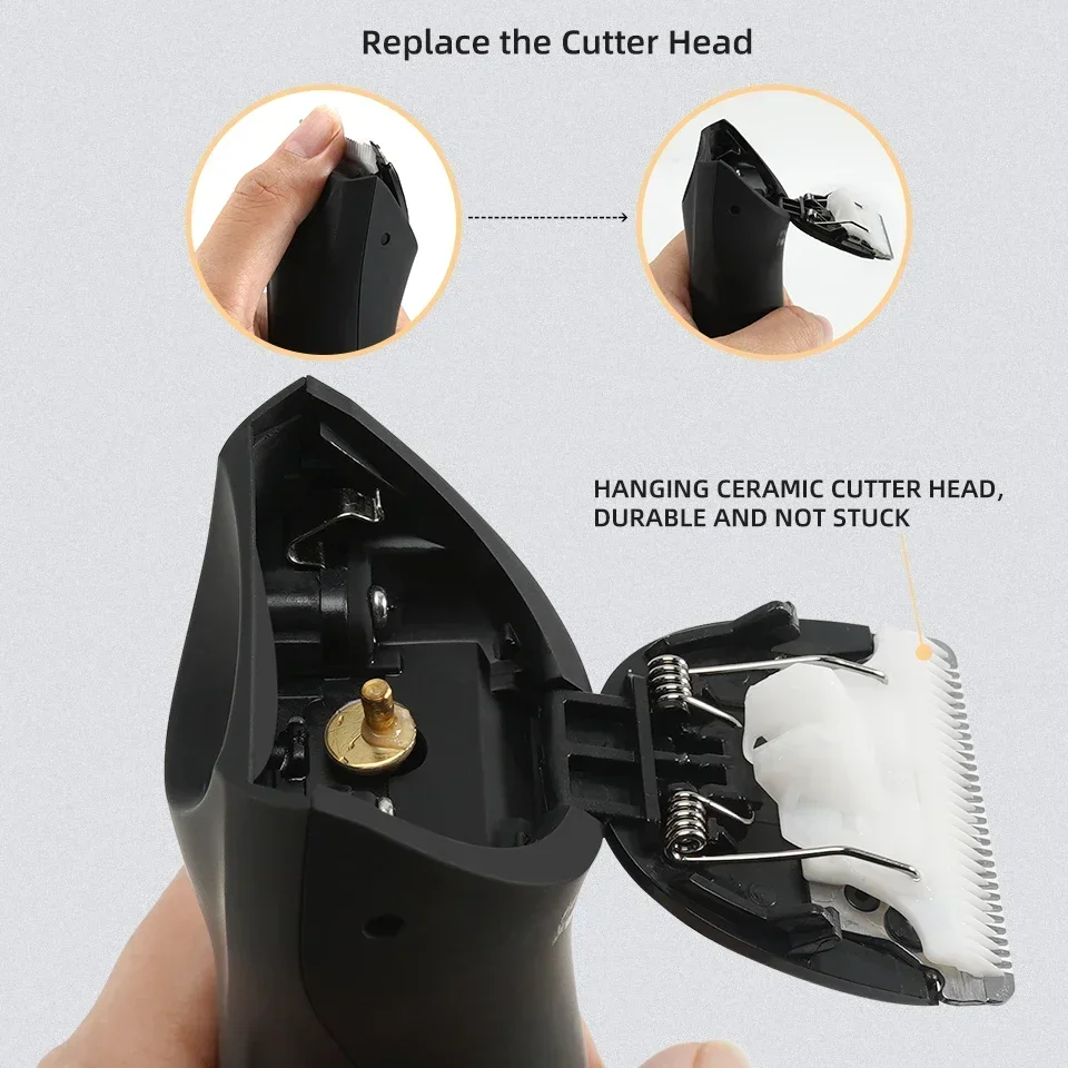 Professional Groin Body Hair Trimmer Ball Shaver for Men Body Grooming Clipper Rechargeable Ceramic Trimmer Bikini Epilator