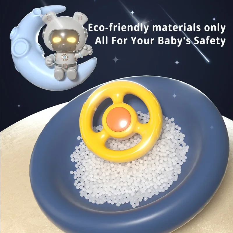 Children steering wheel driving simulation toys electric tabletop game consoles dodging racing Adventure Game Machine for kid 5