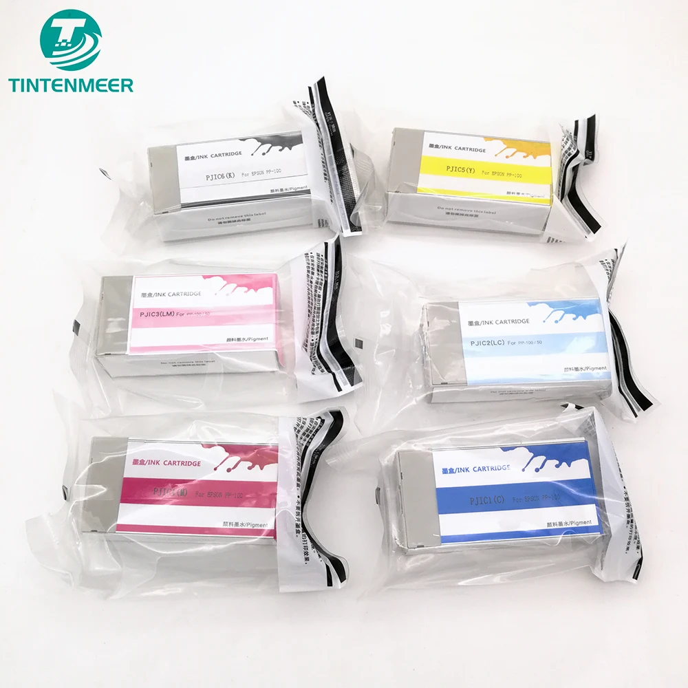 

TINTENMEER INK CARTRIDGE PJIC1 TO PJIC6 COMPATIBLE FOR EPSON PP100 PP50 PP 100 50 PP-50 PP-100 CD DVD DISC PRINTER PRODUCER