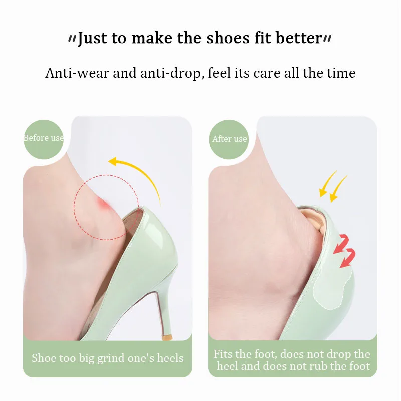 Heel Protector High Heels Heel Stickers Sandals for Men Women Anti Slip Cushions Non-Slip Shoe Backs Inserts Pads Foot Care heel protector heel protector pads