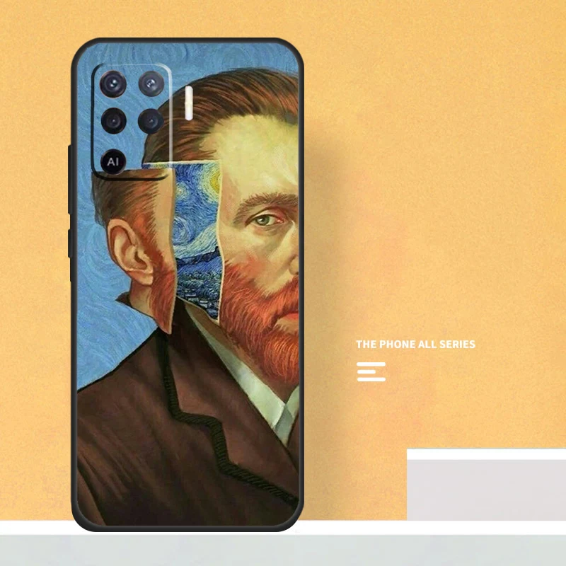 Van Gogh Starry Night Artistic Phone Case - Back Cover Design