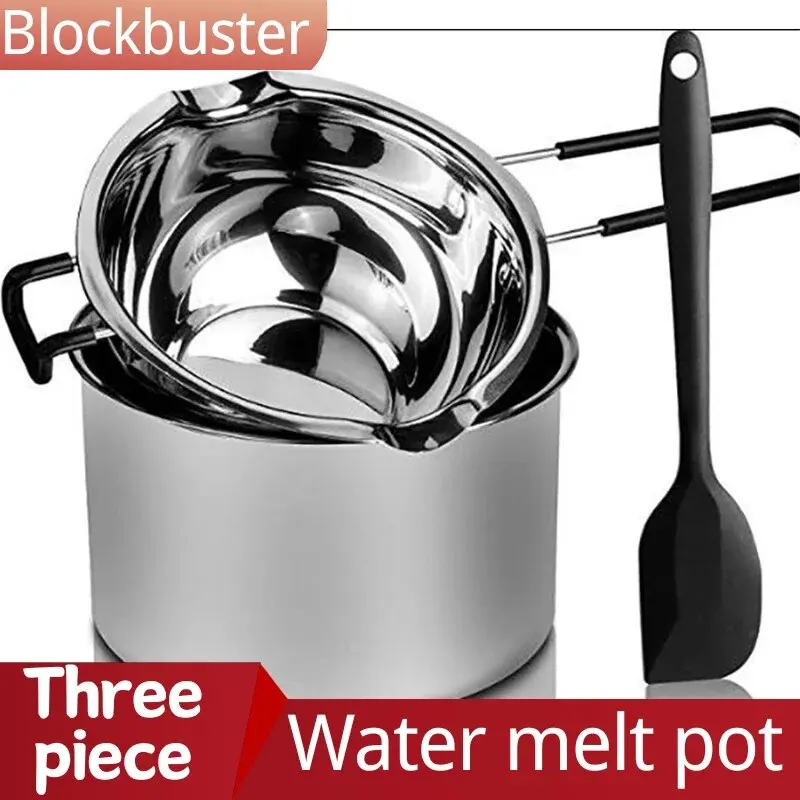 Tuba Burro Formaggio, Cioccolato, Melting Pot, Water Insult, Melting Wax Pan, Utensili Da Forno Padella Riscaldante, Set Tre Pezzi