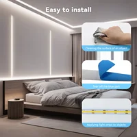 5V USB COB LED Light Strip Linear Touch Dimmable Flexible Diode Tape Home Christmas Lights TV Mirror Backlight Room Decoration - Image 5