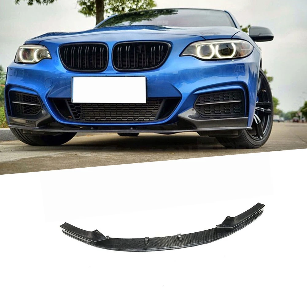 

Передний спойлер из углеродного волокна, разветвители, фартуки для BMW 2 серии F22 F23 M Sport Coupe 2014 - 2017 FRP, защита Бампера, не оригинал