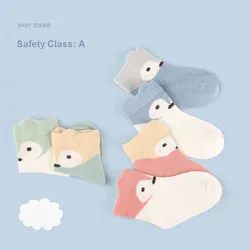 Chaussettes souples respirantes pour nouveau né, pour bébé, enfant en bas âge, motif de dessin animé, pour petites filles, accessoires pour vêtements de garçons, collection printemps automne 