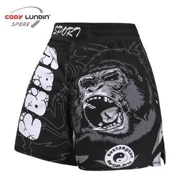 Kids MMA Jiu Jitsu Muay Thai Kickboxing Shorts Swim Short Pants Boys Fighting Boxing Fitness Gym Trunks Training Sport Shorts 3