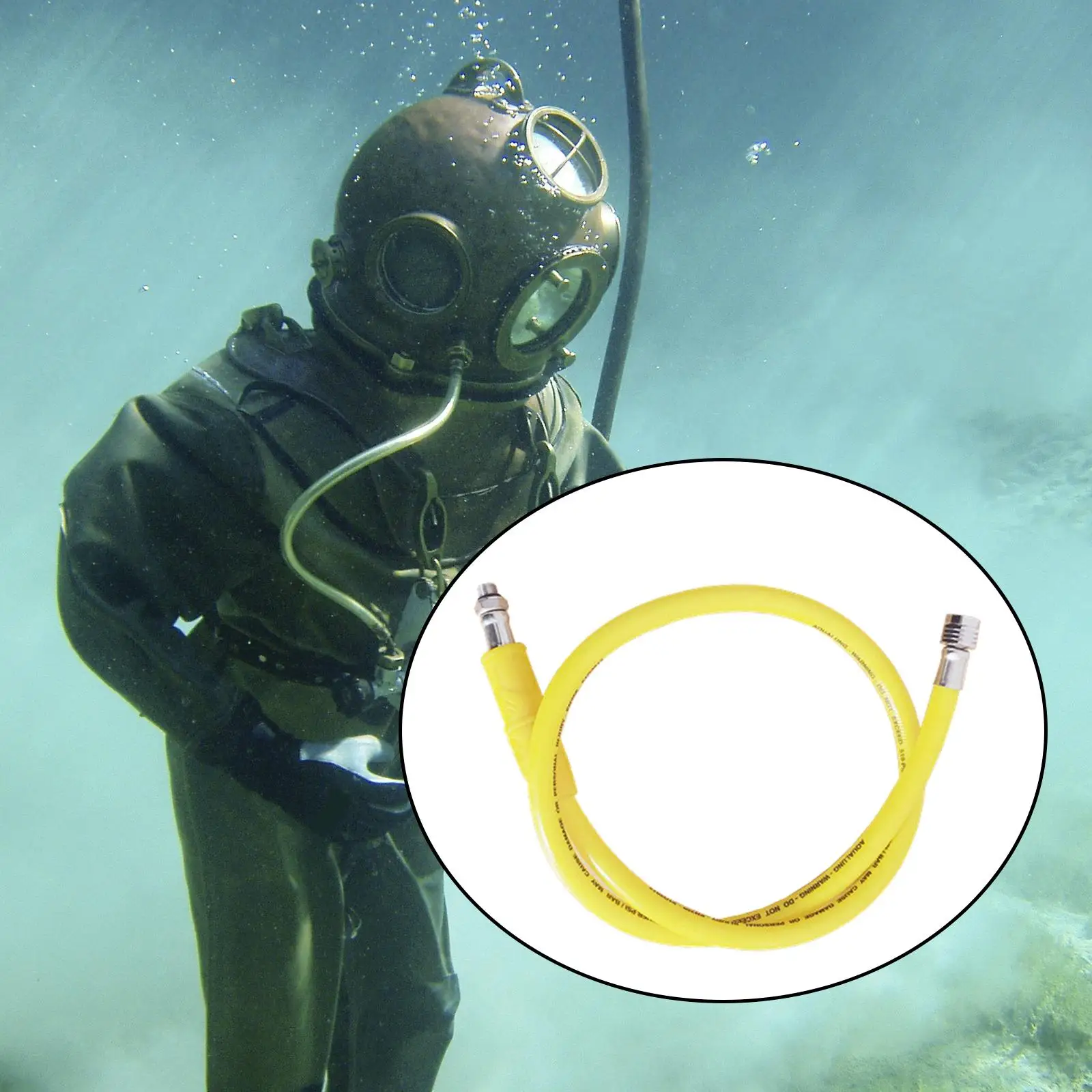 

Medium Pressure Hose Diving Breathing Tube Snorkel Durable for Scuba Diving
