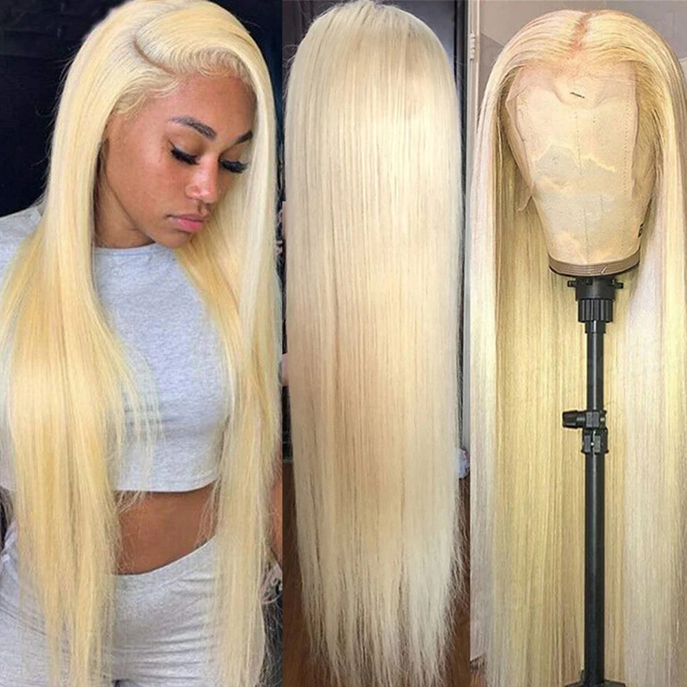 

13x6 13x4 HD Lace Frontal Wig 613 Blonde Lace Front Wig Human Hair Wigs for Women Bone Straight Transparent Lace Frontal Wig