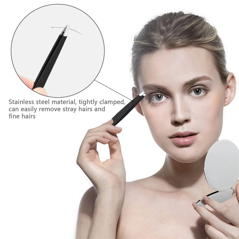 4Pcs Eyebrow Shaping Eyebrow Shaping Set Stainless Steel Tweezers Multi-function Eyelash Tweezers