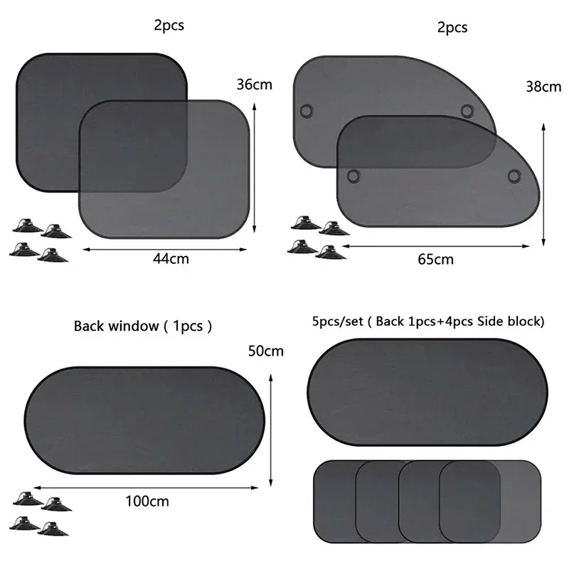 Car Sunshade Car Sun Shade UV Protection Car Curtain Window Sunshade Rear Window Mesh Sun Visor Summer Protection Film