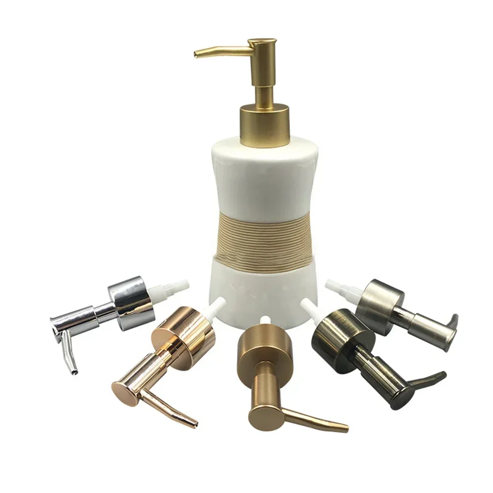 Soap Pump Liquid Pump Head Lotion Dispenser Head Round Head 28 Thread Bath Bottle Press Nozzle ABS Lotion Pump Head 5