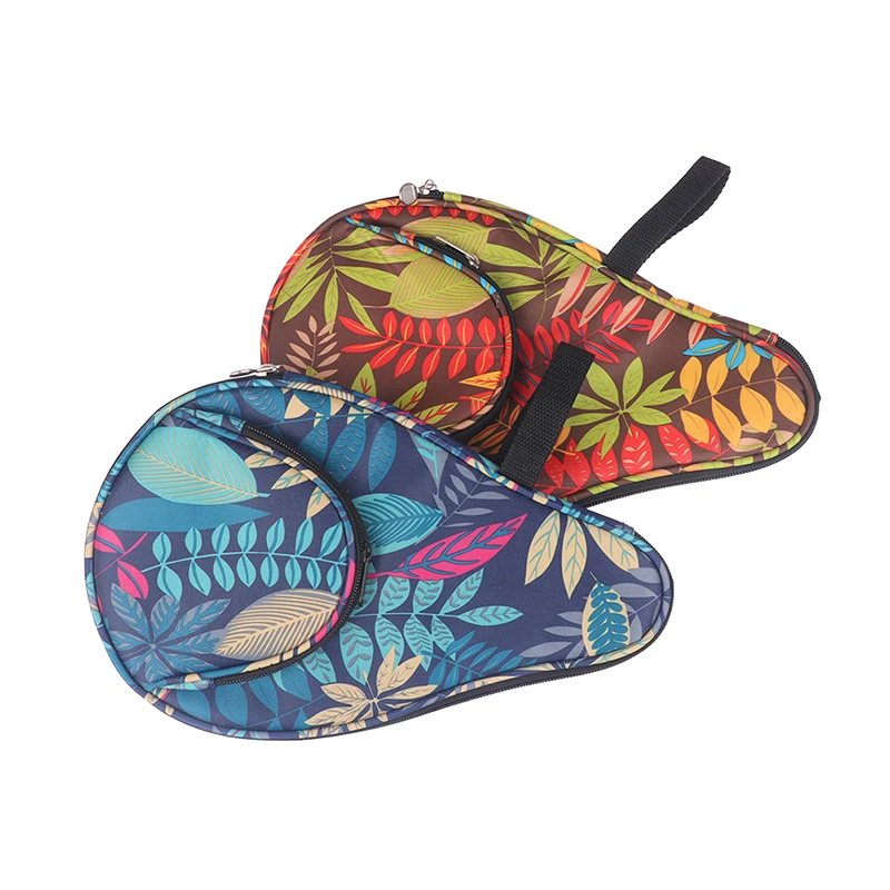 

1Pc Table Tennis Racket Bag Wear-Resistant Gourd Racquet Pingpong Paddles Bag Colorful Table Tennis Racket Case Paddle Pouch
