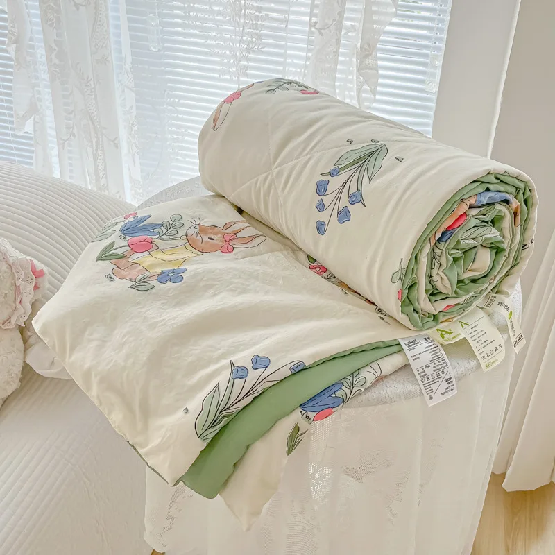 

Class A Double Layer Yarn Washed Cotton Summer Cooling By Double Air Conditioning By Children's Thin Quilt Wholesale