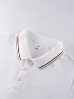 Creative Love Footprint Print Women Polo Shirt Hip Hop Soft T-Shirts Casual Lapel Sportswear Summer Y2K Contrast Clothes - Image 2