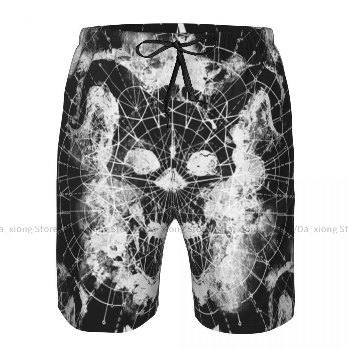 

Evil Demon Skull And Pentagram Quick Dry Swimming Shorts For Men Swimwear Swimsuit Trunk Bathing Beach Wear