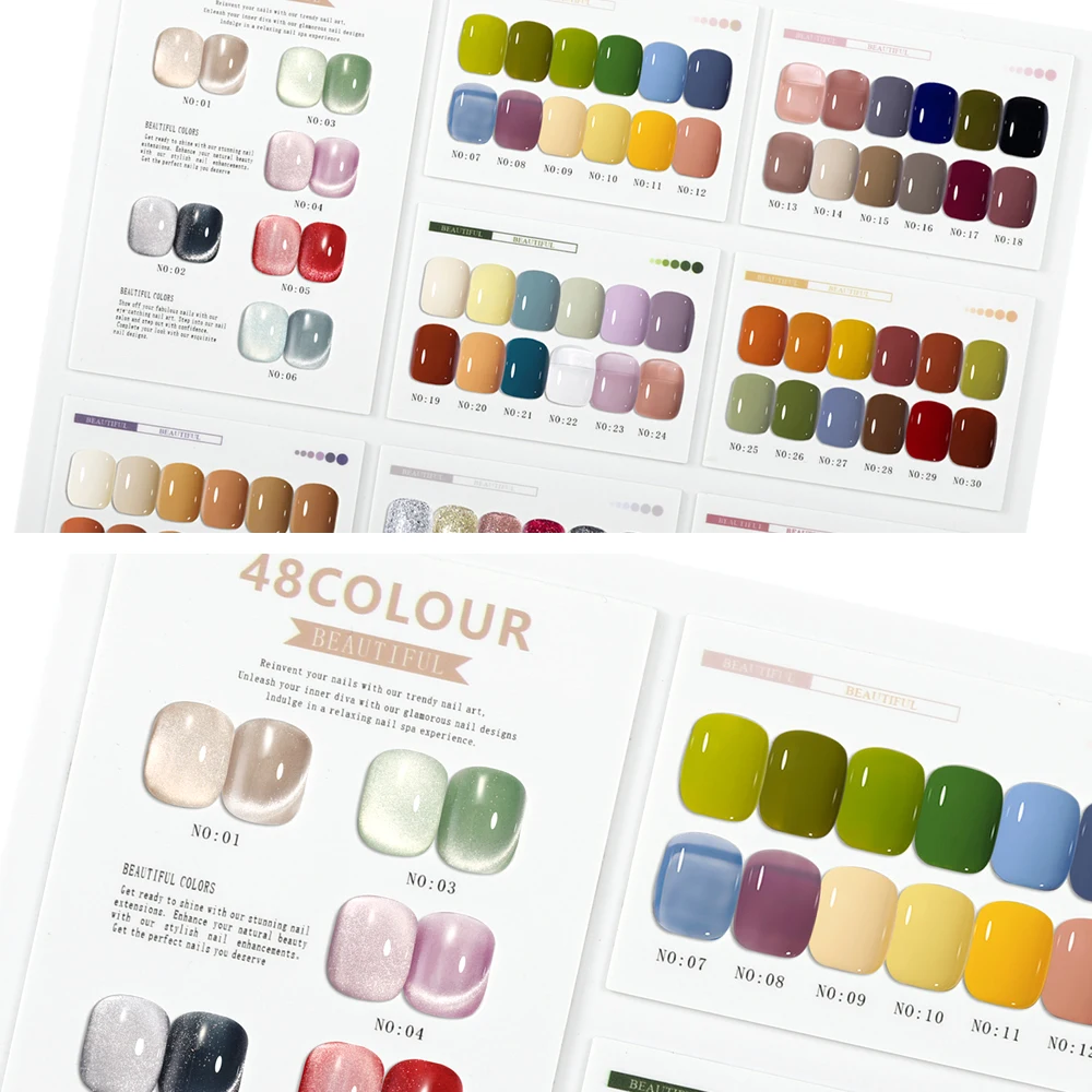 48/88/160 색상 네일 아트 디스플레이 보드 아크릴 네일 스탠드 (거짓 팁 네일 컬러 쇼 선반, 네일 도구 용 다기능)