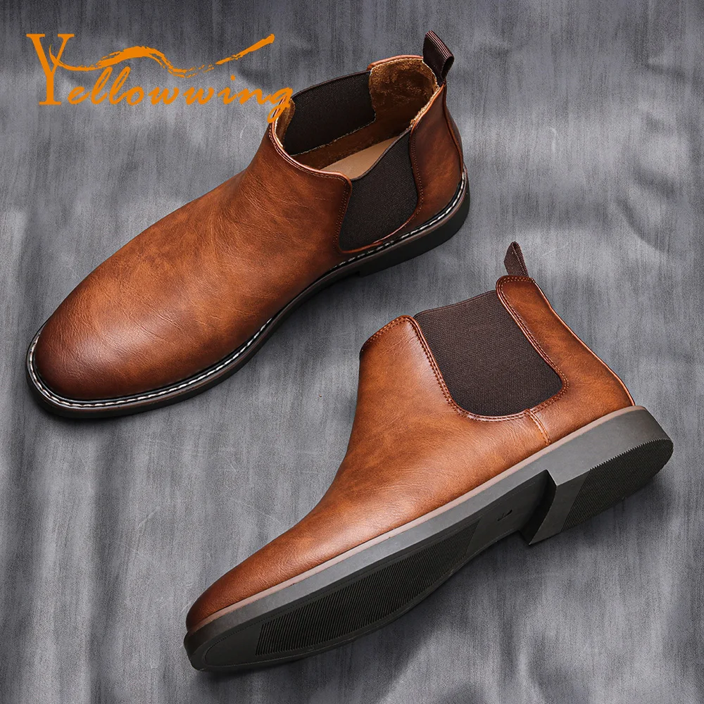 40-46 Men Chelsea boots brand retro leather men Ankle boots Comfortable shoes for men #KD5236
