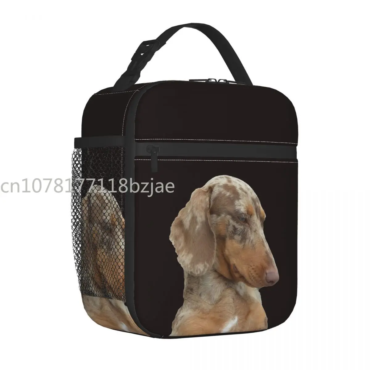 

Dachshund Insulated Lunch Bags Thermal Bag Meal Container Wiener Sausage Doxie Dog Lover Tote Lunch Box Food Storage Bag College